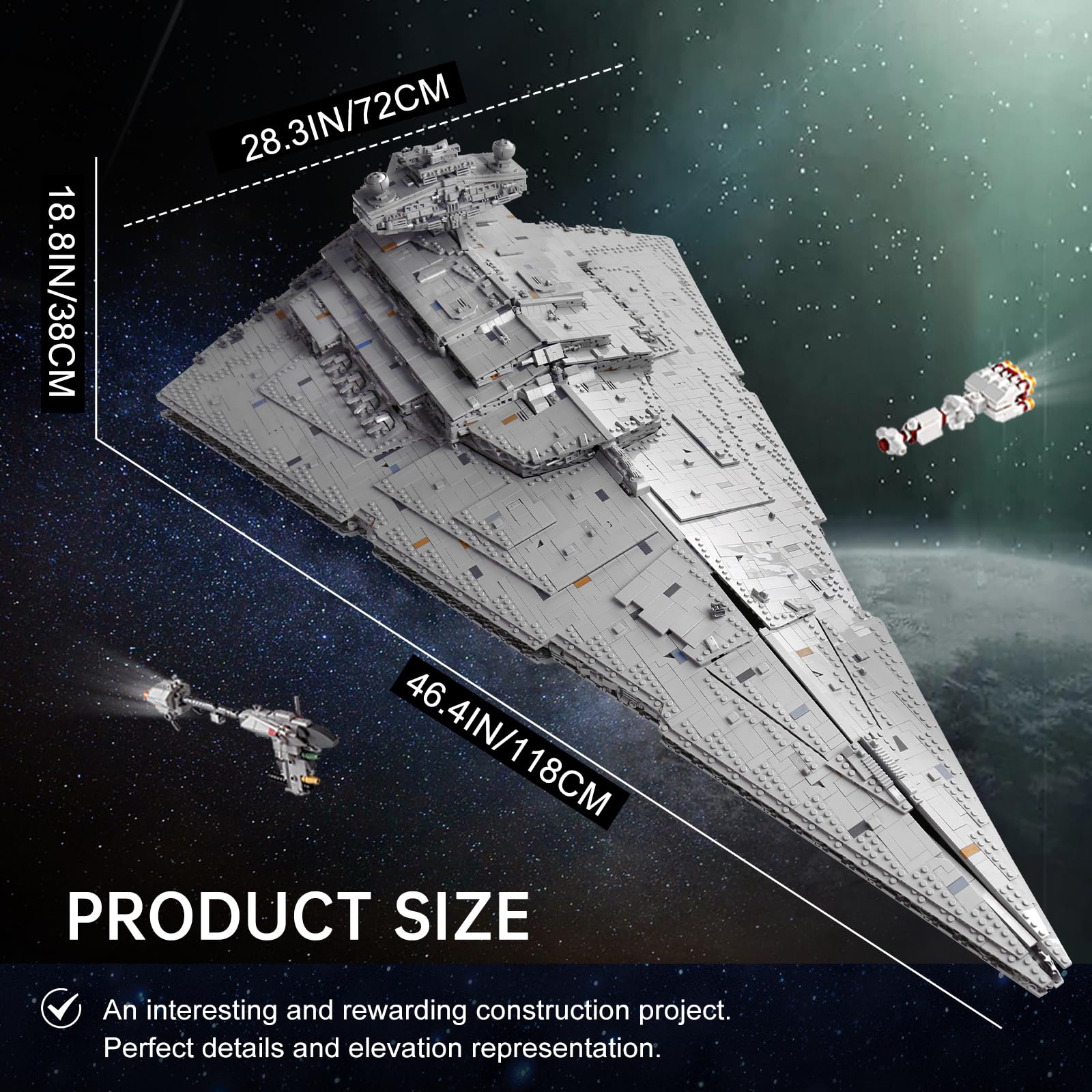 Amazon.com: 13135 Super Star Destroyer Model, Imperial-Class I